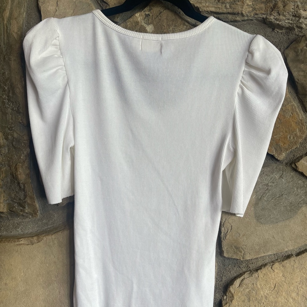 Nations Ltd - White Ribbed Pixie Tee - image 2